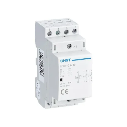 Контактор модульный NCH8-25/40 25А 4НО AC 220/230В 50Гц (R) CHINT 256089 - фото