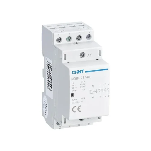 Контактор модульный NCH8-25/40 25А 4НО AC 220/230В 50Гц (R) CHINT 256089 - фото