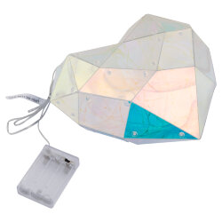 ULD-R511 3АА HEART Светильник декоративный Сердце, на батарейках 3AA не в-к, 100 светодиодов, Белый свет, Цвет корпуса радужный, TM Uniel