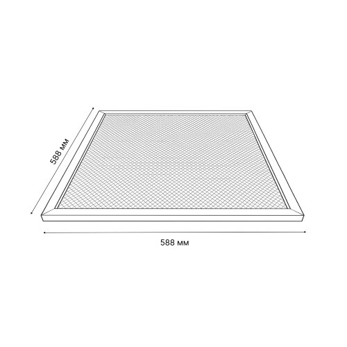 ULP-6060-36W-5000К IP40 GRILYATO WHITE Светильник светодиодный потолочный универсальный, Белый свет 5000K, 3520Лм, 588X588x25мм, Корпус белый, В комплекте с и-п - фото 5