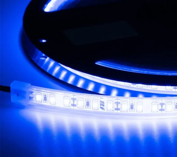 Лента светодиодная герметичная ELF 600SMD (2835), 12В, IP68, 5м, синий - фото