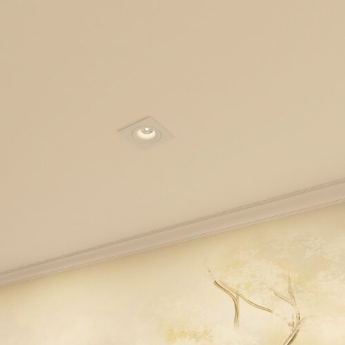 DK2121-WH Встраиваемый светильник, IP 20, 50 Вт, GU10, белый, алюминий. Фото 5