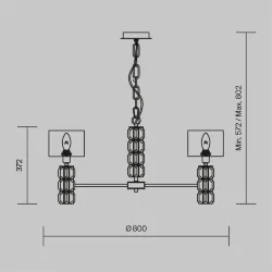 Подвесной светильник Talento E14х7 (Хром)