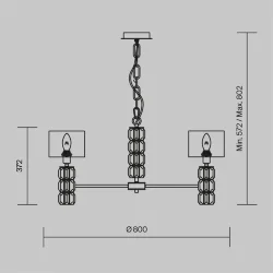 Подвесной светильник Talento E14х7 (Хром)