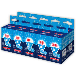 LED-G45-11W-NW-E27-FR-NR Набор из 10штук Лампа светодиодная, Форма шар, матовая, Серия Norma, Белый свет 4000K, Картон