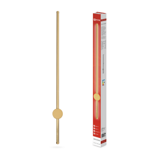 Светильник светодиодный ESTETIKA ART-100B-40GL 20Вт 230В 4000K 1400Лм 1000х60x98 золото IN HOME - Фото