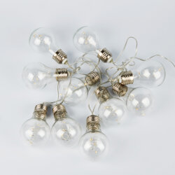 ULD-S1800-050-STB-3AA WARM WHITE IP20 RETRO BULBS-1 Гирлянда светодиодная Лампочки ретро-1, на батарейках 3AA не в-к, 1.8м, 50 светодиодов, Теплый белый свет, Провод прозрачный, TM Uniel