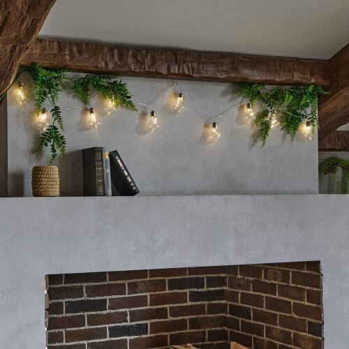 ULD-S1800-050-STB-3AA WARM WHITE IP20 RETRO BULBS-1 Гирлянда светодиодная Лампочки ретро-1, на батарейках 3AA не в-к, 1.8м, 50 светодиодов, Теплый белый свет, Провод прозрачный, TM Uniel - фото 4