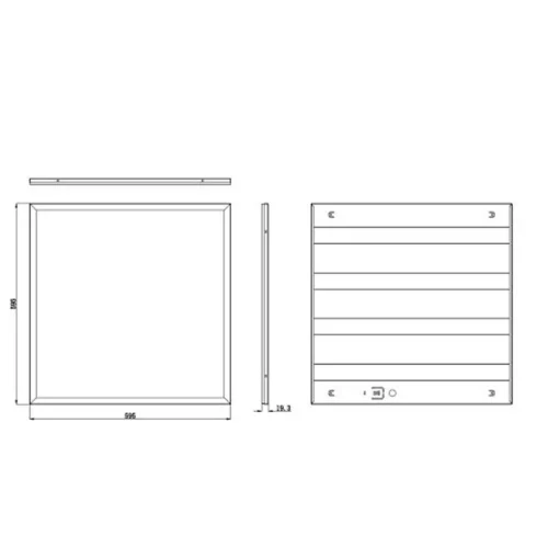 Светильник светодиодный SPO-6-36-6K-P (4) 36Вт 6500К IP40 3600лм 595х595х19 с драйвером призма панель Эра Б0039056 - фото 3