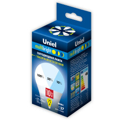 LED-A60-10W-NW-E27-FR-MB PLM11WH Лампа светодиодная, Форма А, матовая, Серия Multibright, Белый свет 4000K, 100-50-10.