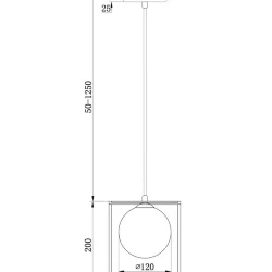 Подвесной светильник Freya FR5113PL-01G (Золото)