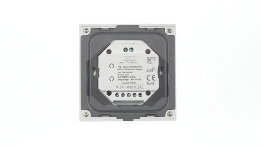 Сенсорная панель T16 White IC21 (220V, DIM, 4 zone, DMX512, RF 2.4GHz) - фото II