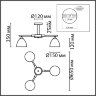 Люстра потолочная «LUMION» 8095/3C, серия: COLANGE (крепление на планке). Фото 3.