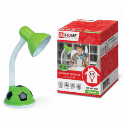 Светильник настольный под лампу СНО МЯЧ-KIDS на основании 60Вт E27 230В ЗЕЛЕНЫЙ (короб.) IN HOME
