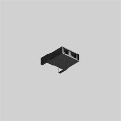 Торцевая заглушка для трека Air, серия Base, с отверстием для крепления, черный, пластик, Denkirs TR5214-BK