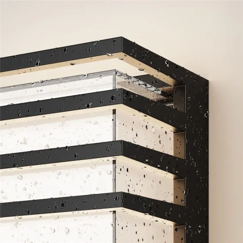 Настенный светильник (бра) Downing Street 3000К 10Вт IP 65 (Черный) - фото 2