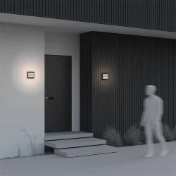 Настенный светильник (бра) Даунинг Стрит / Downing Street 3000К 10Вт IP 65 (Черный) O020WL-L10B4K