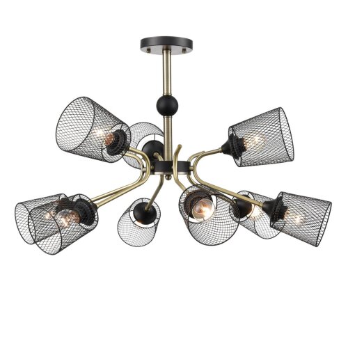 Люстра потолочная «LUMION» 8191/9C, серия: ABRIS (крепление на планке). Фото 2.