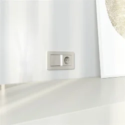 Выключатель одноклавишный с подсветкой (дымчатый) W1210104