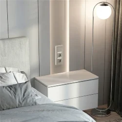 Выключатель одноклавишный с подсветкой (дымчатый) W1210104