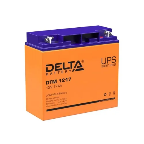 Аккумулятор UPS 12В 17А.ч DTM 1217 Delta 4614010050012 - фото
