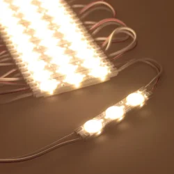 Светодиодный модуль 3 led 6011 MOD86 (1,5W, 12V, warm white, IP65)