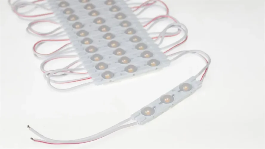 Светодиодный модуль 3 led 6011 MOD86 (1,5W, 12V, warm white, IP65) - фото II