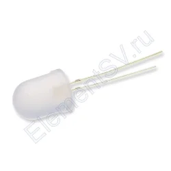 Светодиод ICL-10mm LE5 (white, 4000-5000mcd, 60deg., fog)