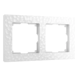 Рамка из поликарбоната на 2 поста Hammer белый W0022401