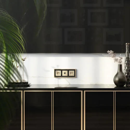 Накладка  для розетки USB (шампань рифленый) W1179510 - фото 3