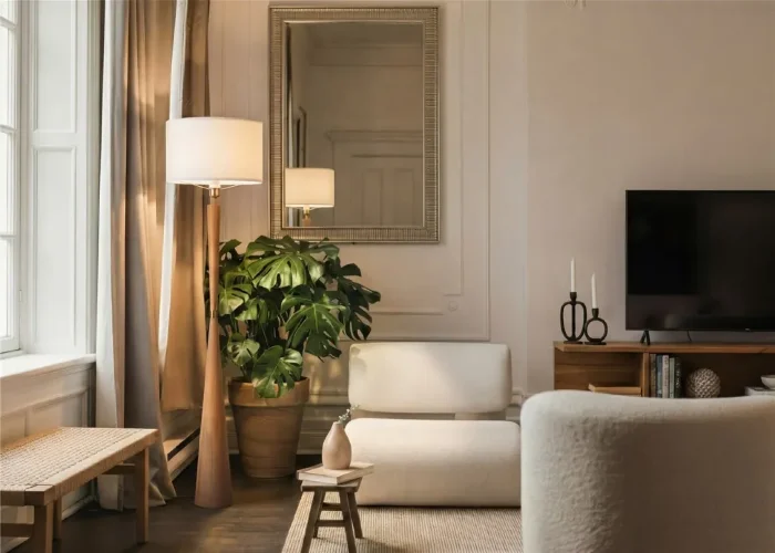 Напольный светильник (торшер) Лебедь / Swan (Латунь) FR5626FL-01T - фото 3