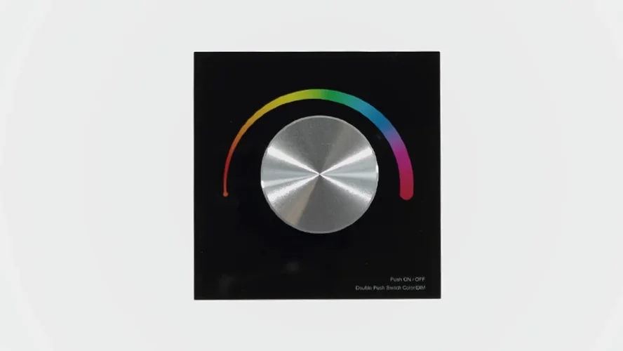 Панель T3-K Black IC50 (12-24V, RGB, Rotary, RF 2.4GHz) - фото I