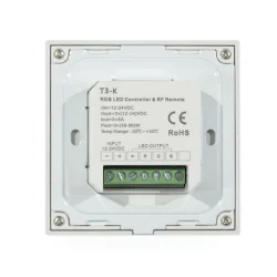 Панель T3-K Black IC50 (12-24V, RGB, Rotary, RF 2.4GHz)