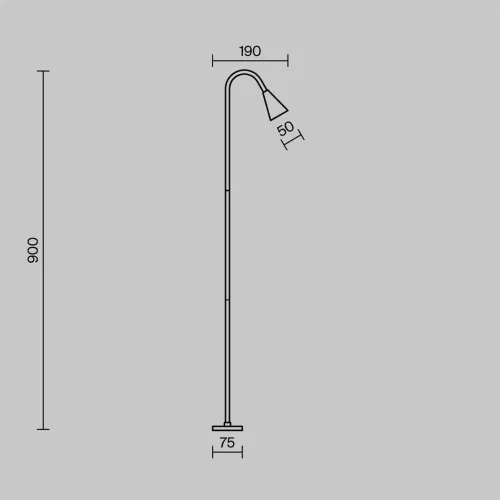 Ландшафтный светильник Barb 3000K 3Вт IP 65 (Матовый Черный) - фото 8