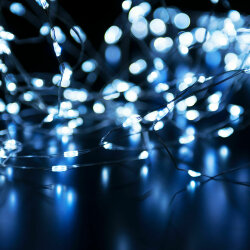 Гирлянда нить "роса" белый 10М IP20 400-009 (060411)