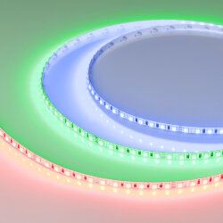 Светодиодная лента RT-G120-5mm 24V RGB (7.5 W/m, IP20, 3838, 5m) (Arlight, узкая) 036216
