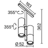 Трековый светильник Элти дуэт / Elti Duo Exility 3000K 24Вт 36° (Черный) TR005-2-2X12W3K-B - фото 4