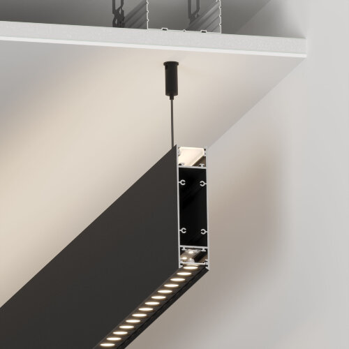Профиль SL-LINE-25100-DUAL-2500 BLACK (Arlight, Алюминий) - фото 7