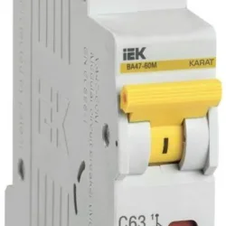 Выключатель автоматический модульный 1п C 63А 6кА ВА47-60M KARAT IEK MVA31-1-063-C