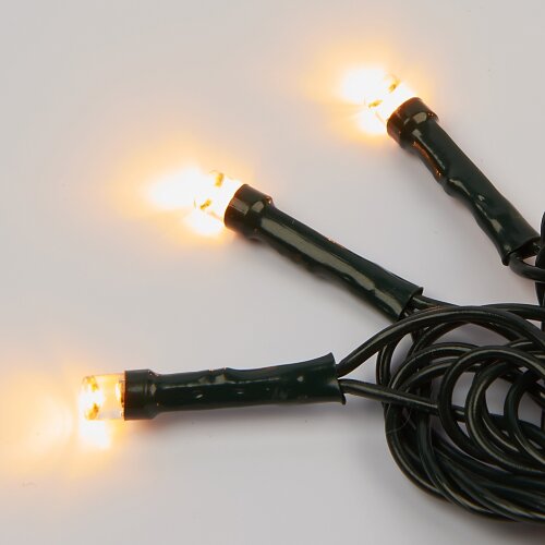 ULD-S0500-050-DGA WARM WHITE IP20 Гирлянда светодиодная, 5м, 50 светодиодов, Теплый белый свет, Провод зеленый - фото 3