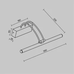 Подсветка Finelli 3000К 12,1Вт IP 20 (Черный)