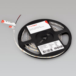 Светодиодная лента RT-A120-8mm 24V Warm2700 (9.6 W/m, IP20, 2835, 5m) (Arlight)