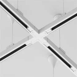 Коннектор Х-образный Trinity белый (Белый)