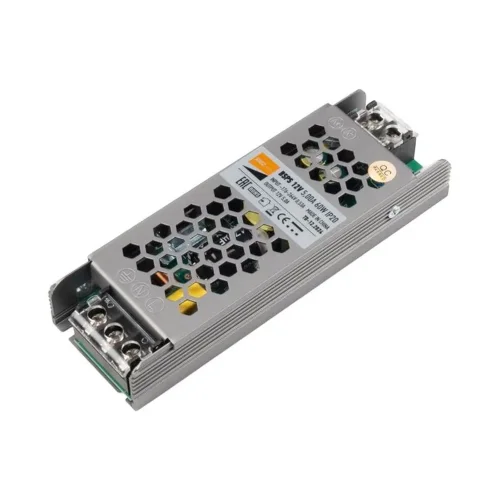 Блок питания для светодиодной ленты 60Вт 5А 12В IP20 BSPS метал. JazzWay 3329327A - фото 7