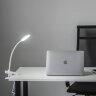 ULM-D605 4W-3000-6000K-DIM WHITE Светильник настольный светодиодный прищепка, Сенсорный выключатель, Диммер, Белый, TM Uniel - фото 6