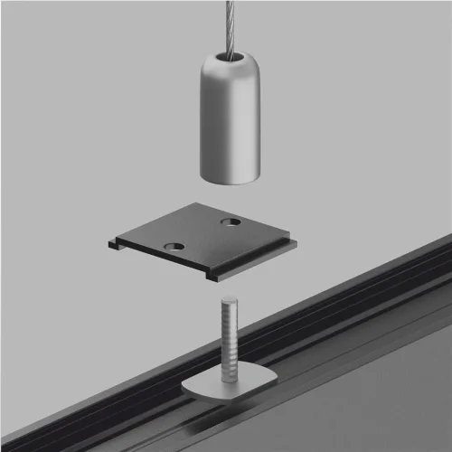 Крепление для троса S35 черное 1 шт. (Черный) - фото 5