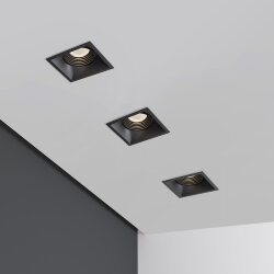 Светильник встраиваемый Punto черный 25017/01