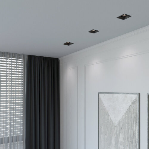 Светильник встраиваемый Punto черный - Фото 6