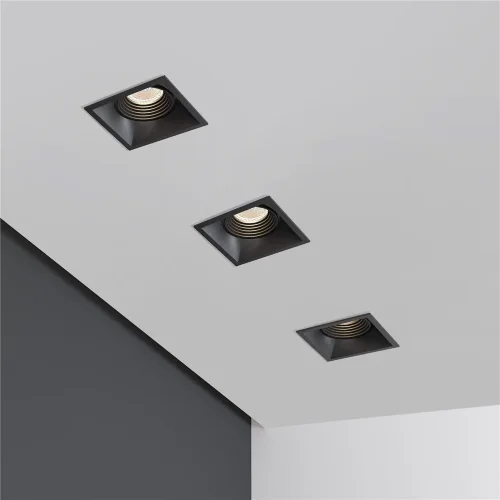 Светильник встраиваемый Punto черный 25017/01 - фото 5