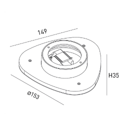 'Бра декоративное , Черный, 7Вт, 3000K, IP20, ML-TR153-BL-WW 016543